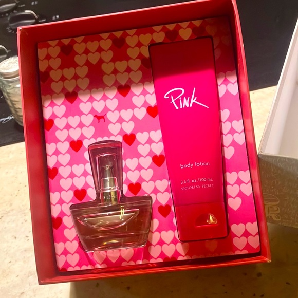 PINK Victoria's Secret Other - 🔥VS Pink super rare original Pink fragrance lotion & perfume gift box set NWT